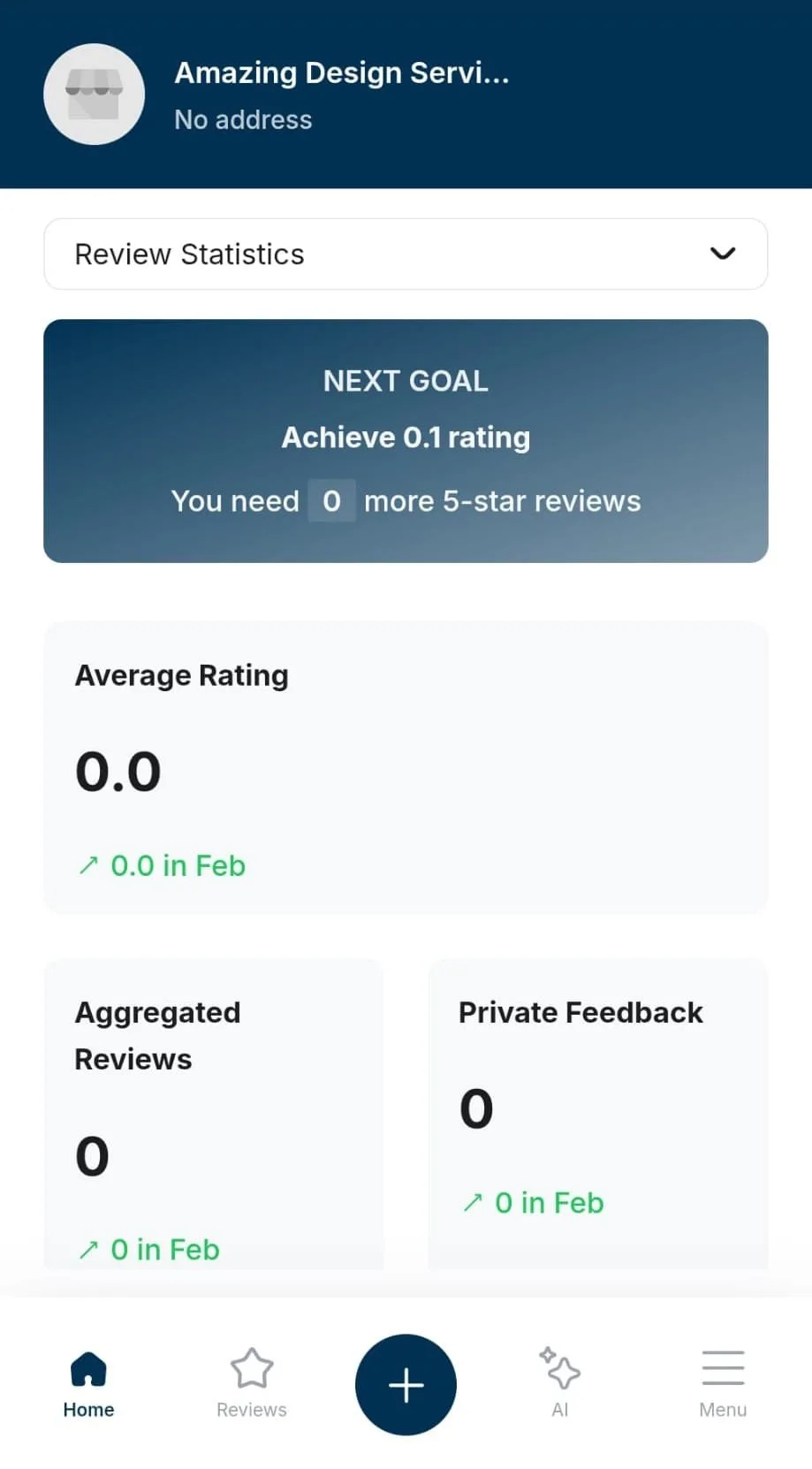Review Velocity dashboard on a phone with the Copy Link button